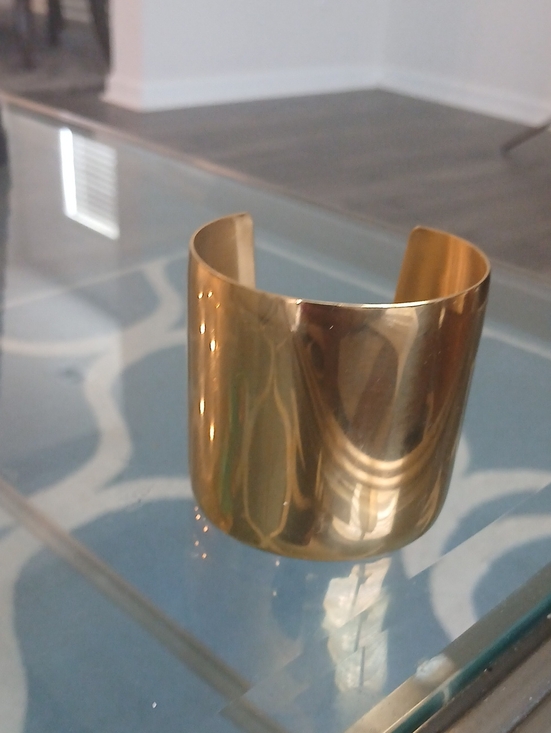 Jewelry - Wide Gold Metal Cuff Bracelet